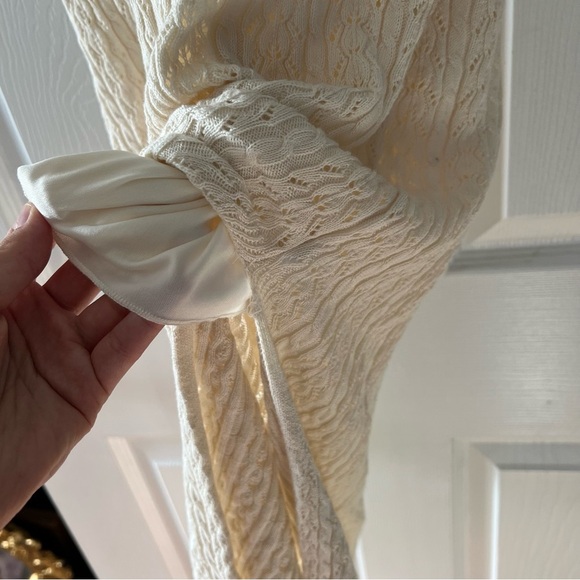 NWOT Cream Knit Midi Dress - Picture 5 of 6